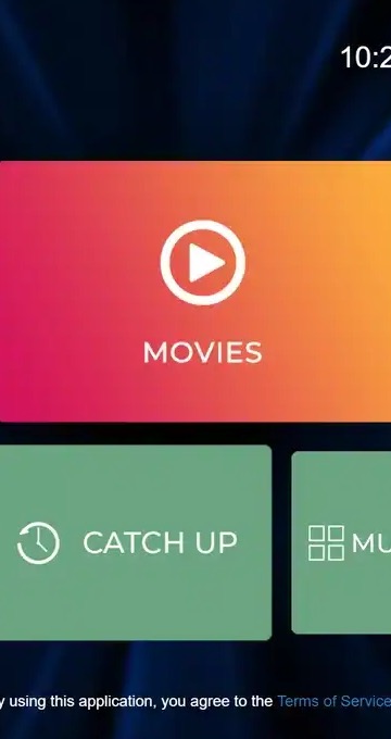 IPTV player app on a phone